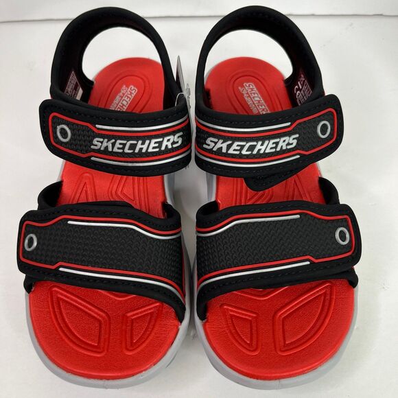 Sketchers Boys Hypno-Splash Light Up Sandals New Size 2 #554 - Picture 2 of 11